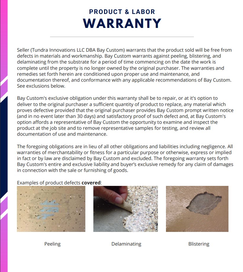 Warranty Concrete Coating - 1