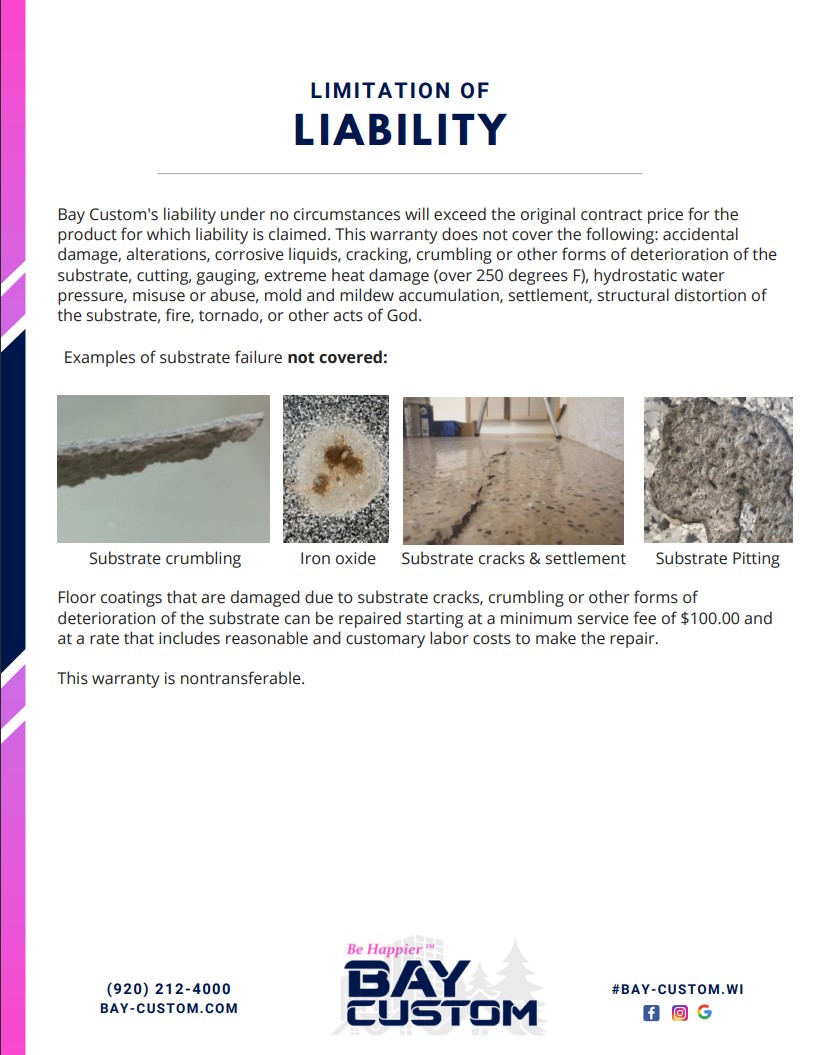 Warranty Concrete Coating